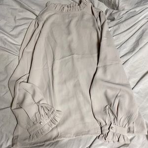 Charmed South Boutique: Zenana High Neck Ruffle Detail Blouse